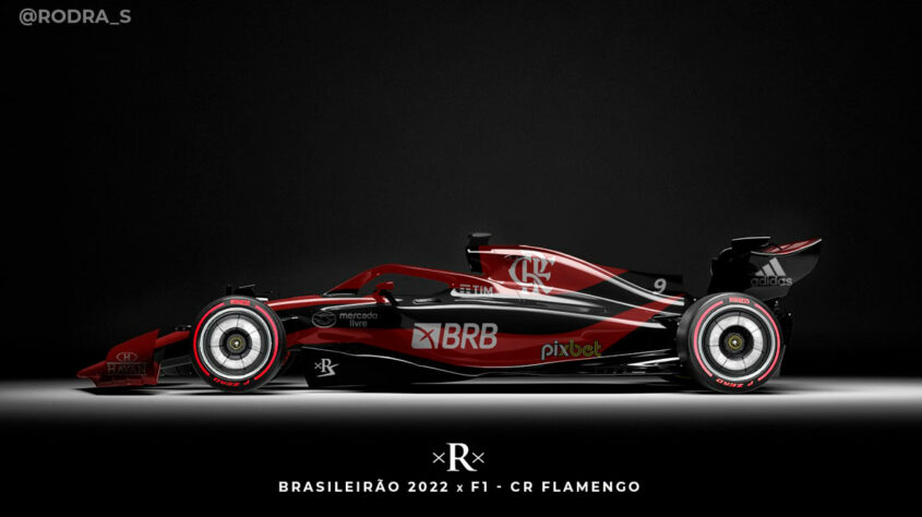 Carro de Fórmula 1 do Flamengo