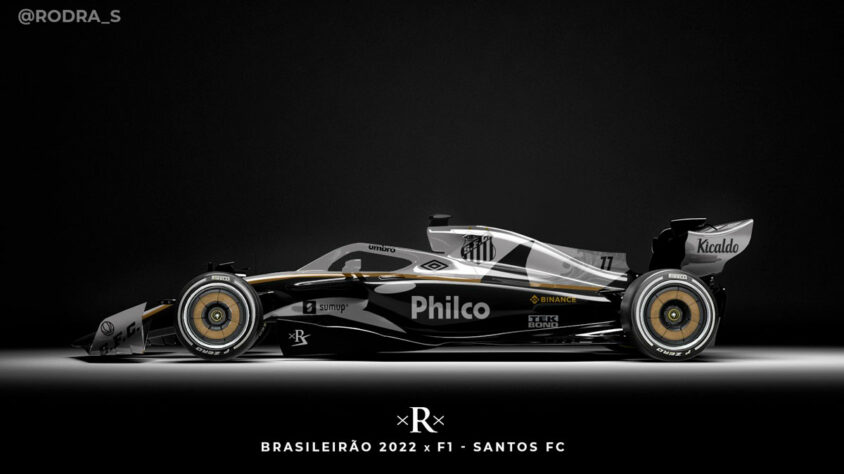 Carro de Fórmula 1 do Santos