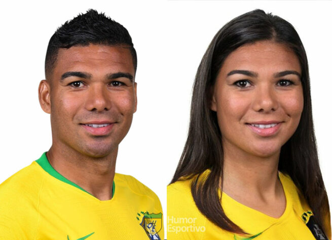 Versão feminina dos jogadores de futebol: Casemiro.