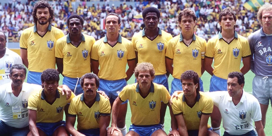 Copa do Mundo 1986 (México) - Estreia: Brasil 1 x 0 Espanha - Gols: Sócrates.
