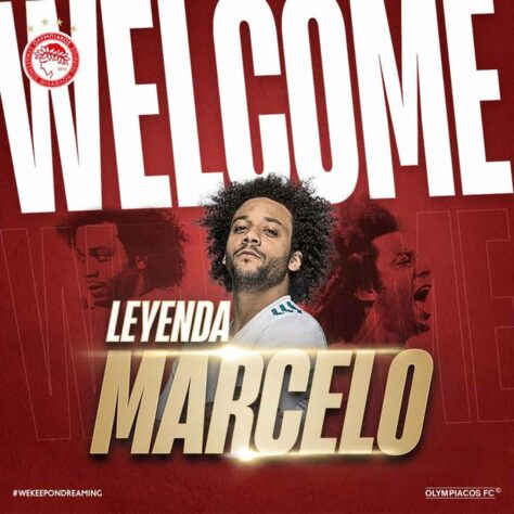 FECHADO - Sem clube desde que deixou o Real Madrid, ao final da última temporada, o lateral-esquerdo Marcelo foi anunciado pelo Olympiacos, da Grécia.