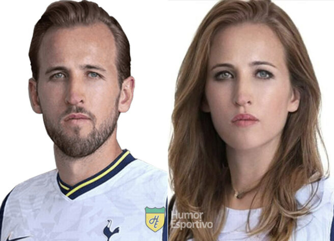 Versão feminina dos jogadores de futebol: Harry Kane em mais uma pose.