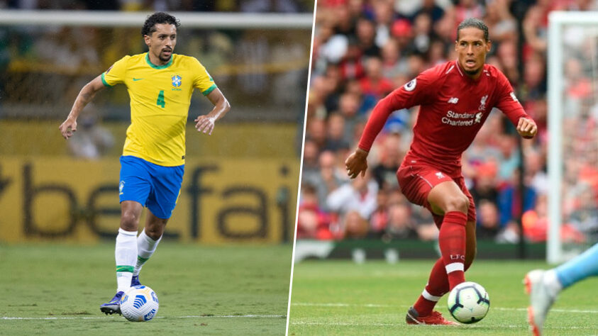 Marquinhos (Brasil - PSG) x Van Dijk (Holanda - Liverpool)