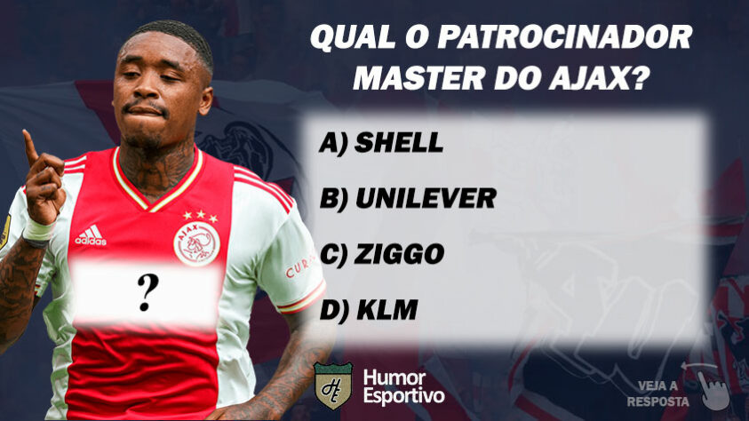 Qual o patrocinador master do Ajax?