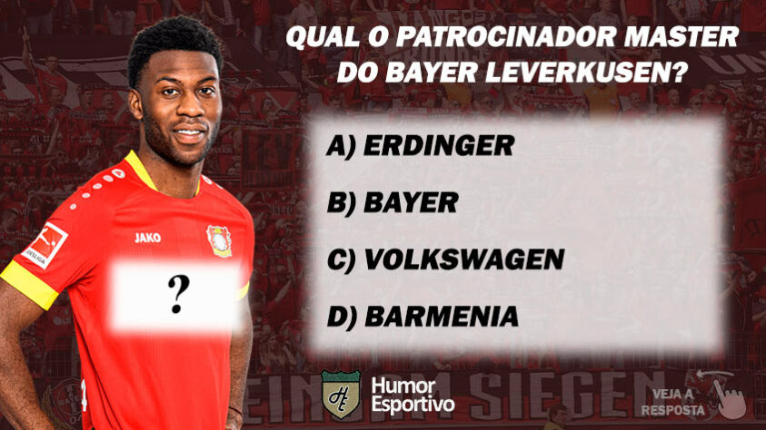 Qual o patrocinador master do Bayer Leverkusen?