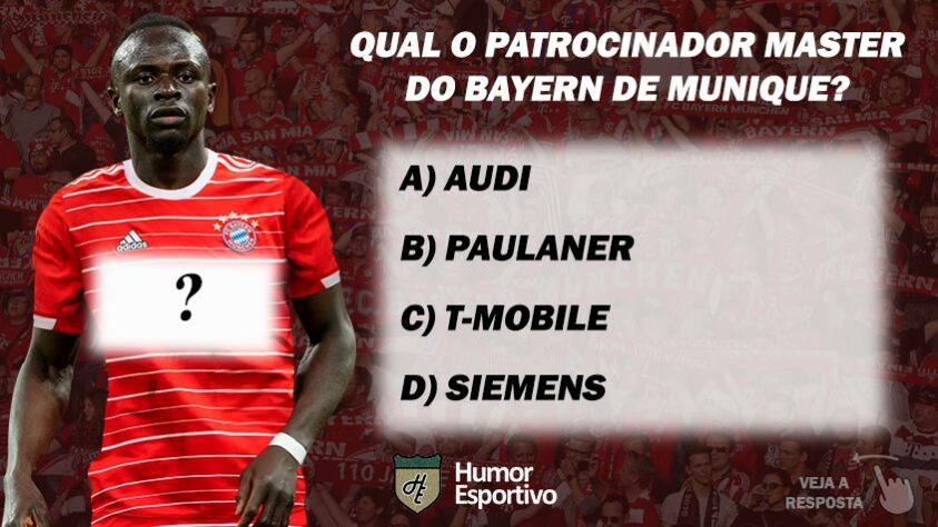 Qual o patrocinador master do Bayern de Munique?