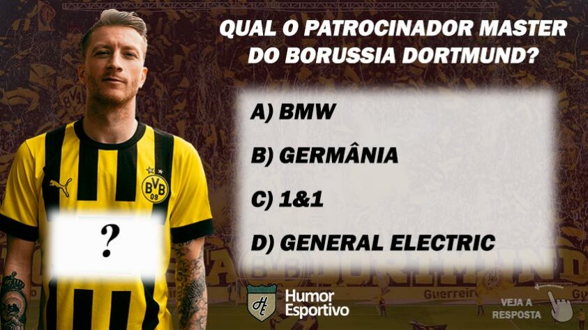 Qual o patrocinador master do Borussia Dortmund?