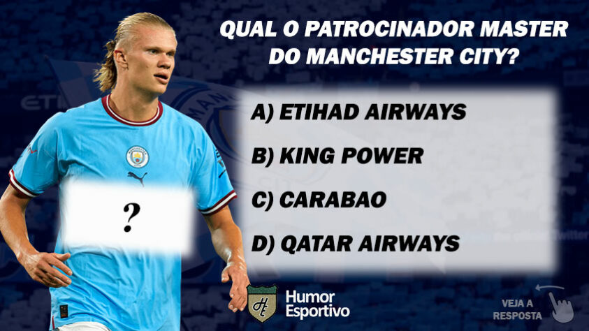 Qual o patrocinador master do Manchester City?