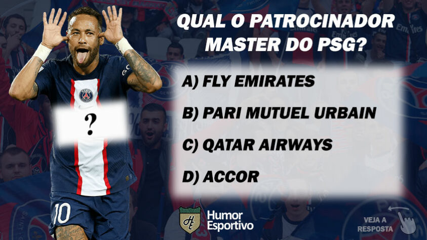 Qual o patrocinador master do PSG?