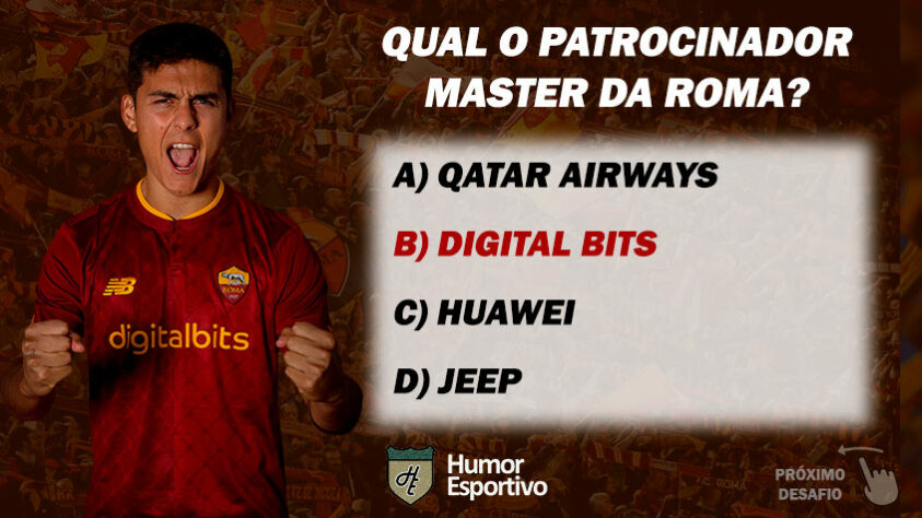 Quiz: Você consegue acertar qual é o patrocinador master de 25 clubes? –  LANCE!