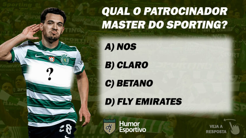 Qual o patrocinador master do Sporting?