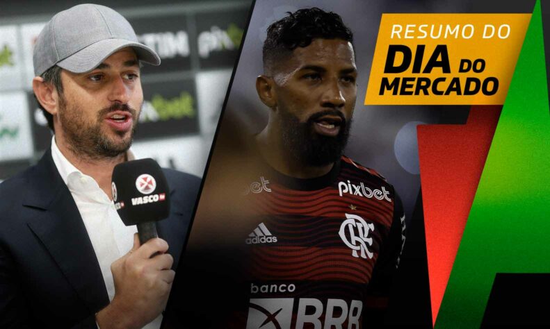 Vasco tem um novo treinador, rival do Flamengo faz proposta por Rodinei, Marcelo apresentado em novo clube... Tudo isso e muitos mais no Dia do Mercado desta segunda-feira (5).