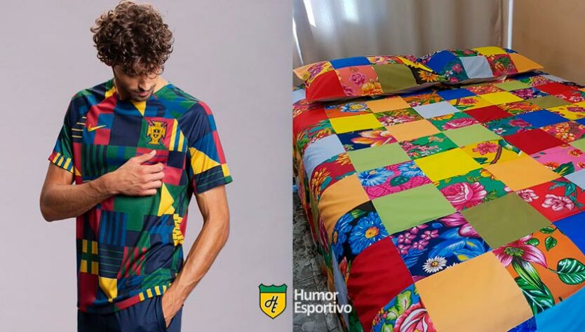 A camisa pré-jogo de Portugal para Copa do Mundo do Qatar rendeu brincadeiras envolvendo Romero Britto, Lego e muito mais.