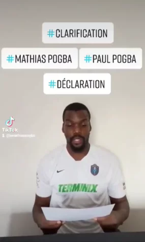 No último final de semana, Mathias Pogba, irmão do jogador da Juventus, fez uma postagem ameaçando Paul. No vídeo, em suas redes sociais, ele dizia que iria fazer revelações sobre o atleta. Além disso, Mathias citou que a polêmica envolve Mbappé.