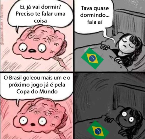 O hexa está próximo? Torcedores fazem memes após vitória do Brasil por 5 a 1 sobre a Tunísia.