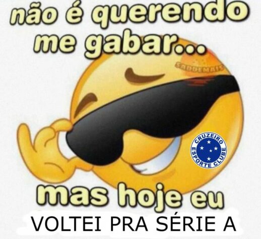 Após vitória sobre o Vasco, Cruzeiro garante vaga na Série A e torcedores fazem memes na web.