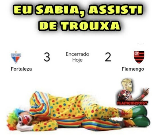 Brasileirão: os melhores memes de Fortaleza 3 x 2 Flamengo.