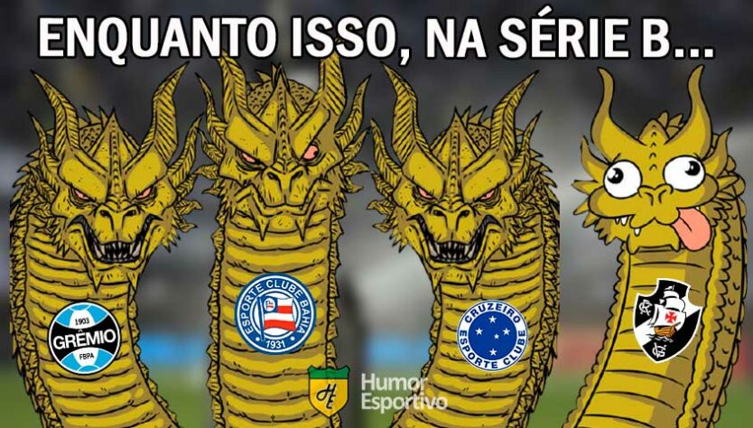 Brasileirão Série B: os melhores memes de Grêmio 2 x 1 Vasco da Gama.