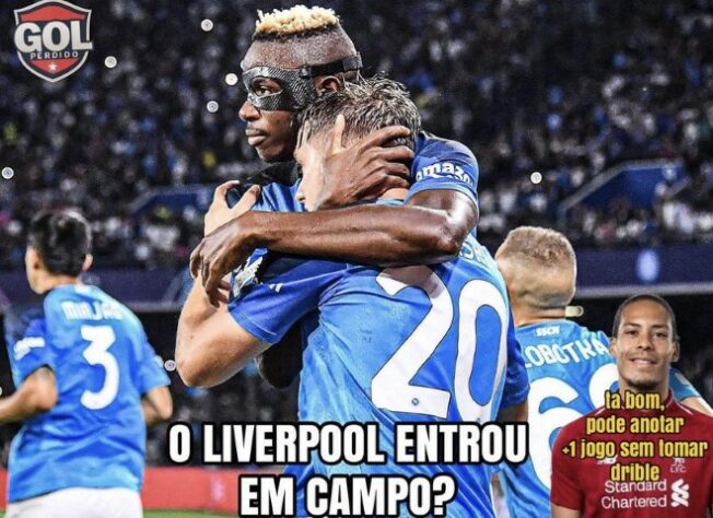 Champions League: os melhores memes de Napoli 4 x 1 Liverpool