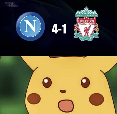 Champions League: os melhores memes de Napoli 4 x 1 Liverpool