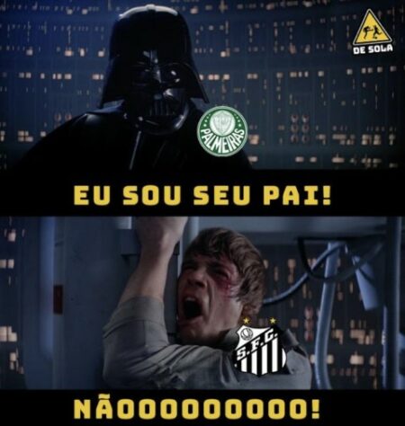 Os melhores memes da vitória do Palmeiras sobre o Santos pela 27ª rodada do Brasileirão.