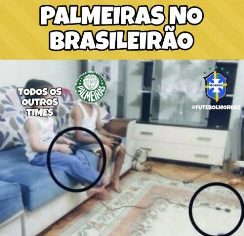 Os melhores memes da vitória do Palmeiras sobre o Santos pela 27ª rodada do Brasileirão.