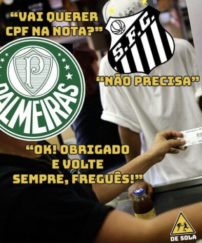 Os melhores memes da vitória do Palmeiras sobre o Santos pela 27ª rodada do Brasileirão.