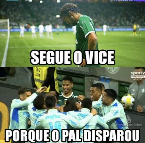 Os melhores memes da vitória do Palmeiras sobre o Santos pela 27ª rodada do Brasileirão.