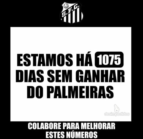 Os melhores memes da vitória do Palmeiras sobre o Santos pela 27ª rodada do Brasileirão.