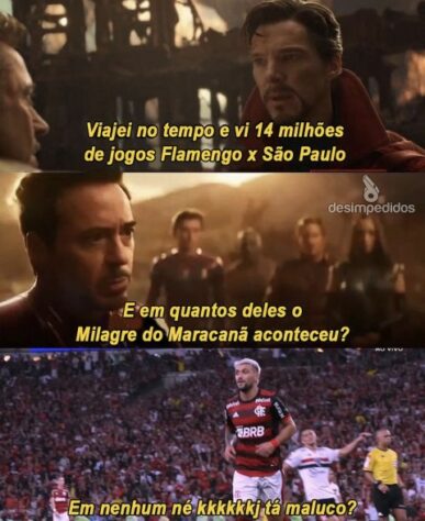 Zoeira liberada! Torcedores fazem memes com provocações ao São Paulo após eliminação para o Flamengo.