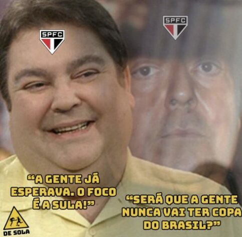 Zoeira liberada! Torcedores fazem memes com provocações ao São Paulo após eliminação para o Flamengo.