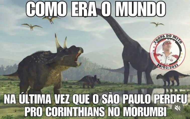 Com o resultado, Corinthians segue sem vencer o rival há mais de cinco anos no Morumbi e o tabu acabou virando tema para provocações entre os torcedores nas redes sociais. Veja a seguir! (Por Humor Esportivo)