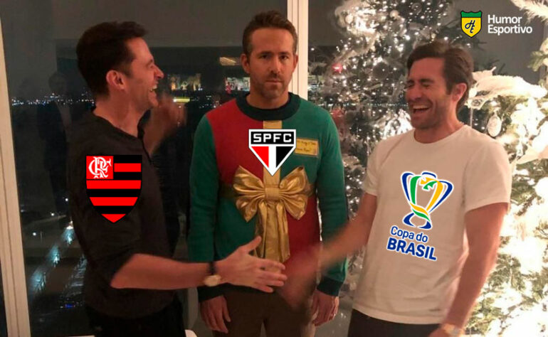 Zoeira liberada! Torcedores fazem memes com provocações ao São Paulo após eliminação para o Flamengo.