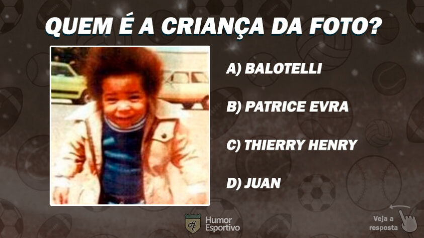 Especial de Dia das Crianças - Quem é o jogador da foto?