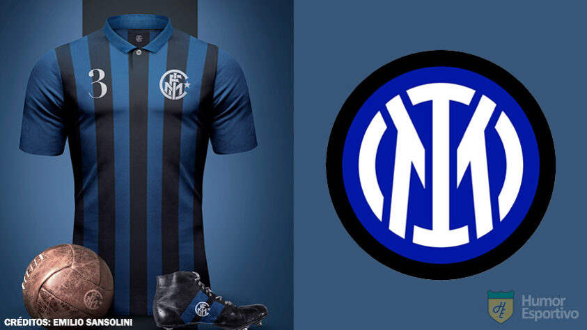 Camisas clássicas do futebol: Inter de Milão.