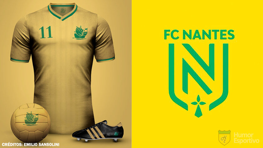 Camisas clássicas do futebol: Nantes.