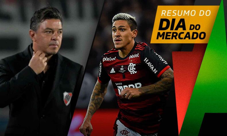 John Textor tentou tirar Pedro do Flamengo, Gallardo sairá do River... tudo isso e muito mais no resumo do Dia do Mercado desta quinta-feira (13)!