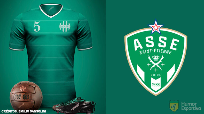 Camisas clássicas do futebol: Saint-Étienne.