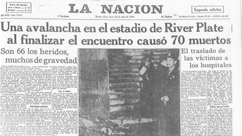 Após o clássico River Plate x Boca Juniors, em 1968, os Xeneizes saiam do estádio do adversário pela “Puerta 12”. Todavia, o portão estava trancado e, com a baixa iluminação do setor, os torcedores se empurravam contra a porta que estava fechada, vitimando 71 pessoas.