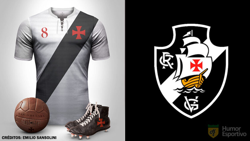 Camisas clássicas do futebol: Vasco da Gama.