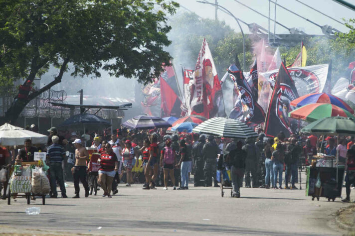 Torcida do Flamengo fez festa no AeroFla.