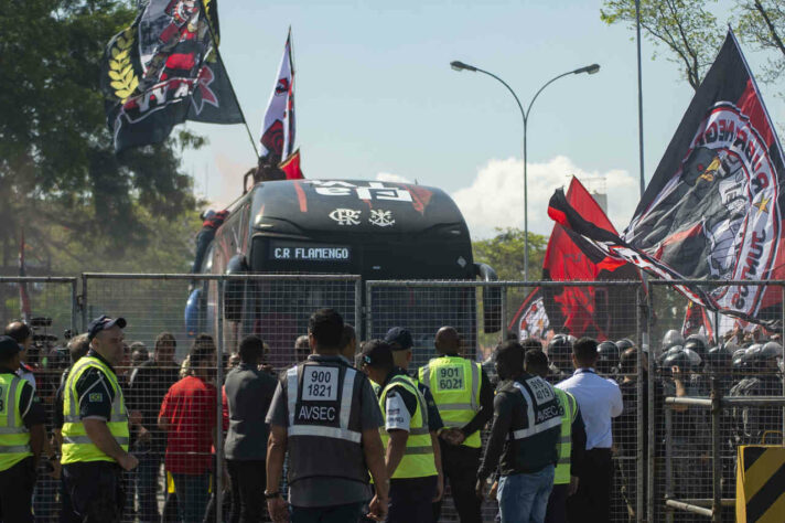 Torcida do Flamengo fez festa no AeroFla.