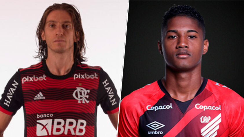 Filipe Luís (Flamengo) x Abner (Athletico-PR)