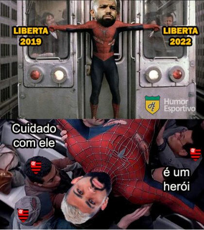 Rubro-negros enaltecem Gabigol após gol que deu o tri da Libertadores ao Flamengo.