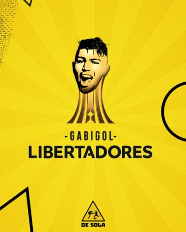 Rubro-negros enaltecem Gabigol após gol que deu o tri da Libertadores ao Flamengo.