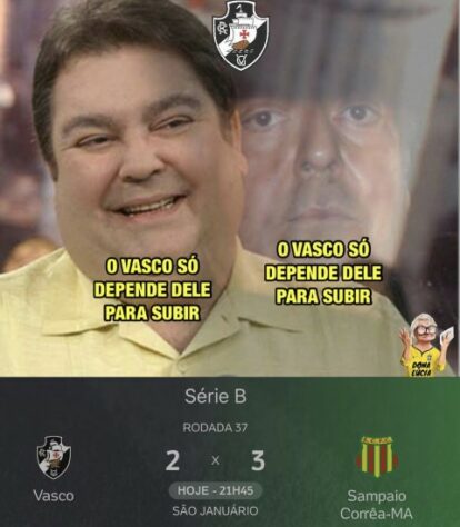 Vasco sofre com memes após derrota para o Sampaio Corrêa, em São Januário