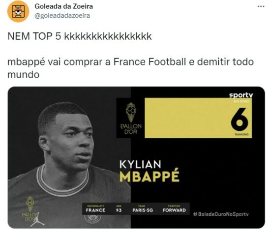 Redes sociais bombam com memes durante cerimônia de entrega da Bola de Ouro.