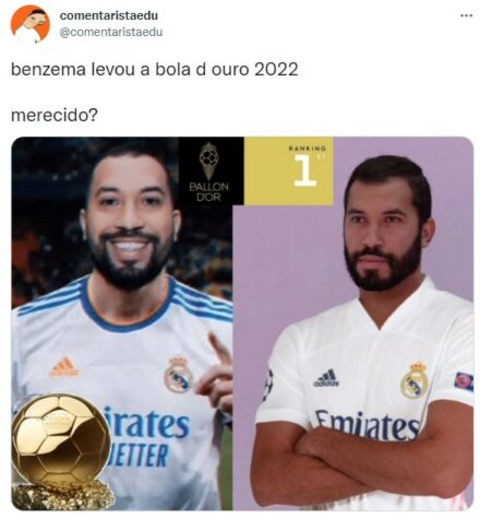 Redes sociais bombam com memes durante cerimônia de entrega da Bola de Ouro.