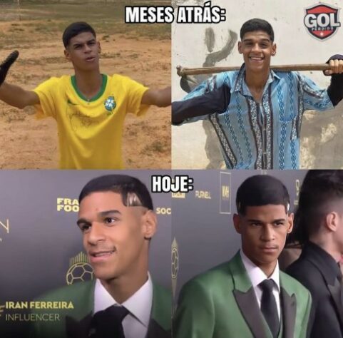 Redes sociais bombam com memes durante cerimônia de entrega da Bola de Ouro.