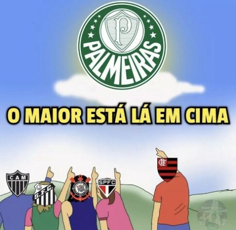 Muitos torcedores do Palmeiras também se empolgaram com a proximidade do título do Brasileirão.